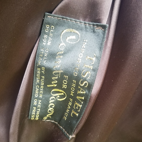Gorgeous VTG Tissavel Fur Brown Trench Coat S - Picture 12 of 12